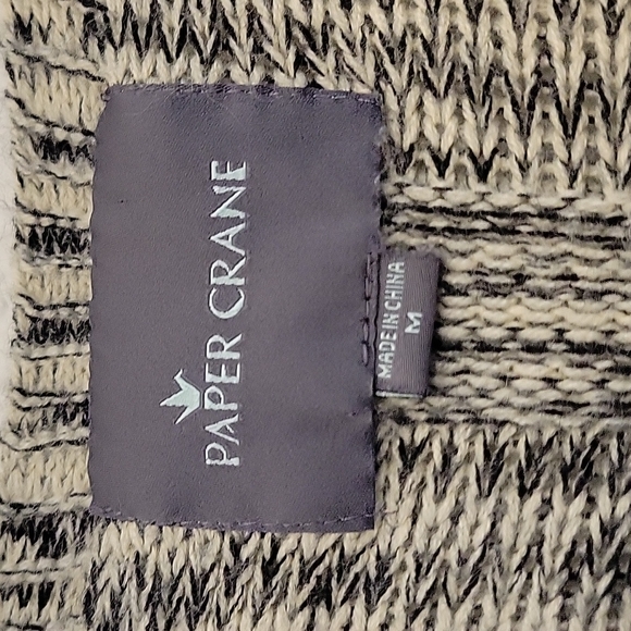 Paper Crane Sweater with Crochet Detail - Picture 4 of 4